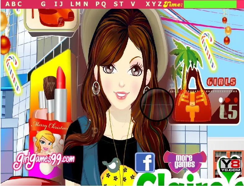 Shopping Girl Hidden Letters