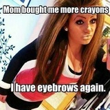 Crayon Eyebrows