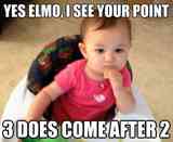 Intellectual Baby on Elmo
