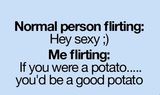 normal person flirting