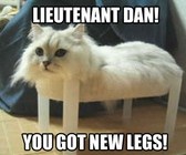 Lieutenant Dan ! You Got New Legs !