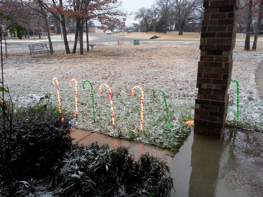 A White Christmas for Burleson, Texas