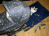 Baby Mechanic Repairs Stroller
