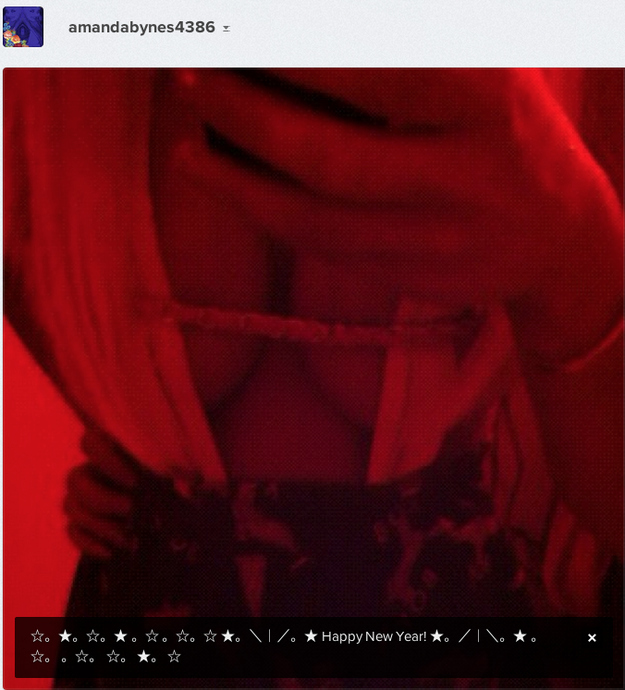 Amanda Bynes New Year Boobs on Instagram