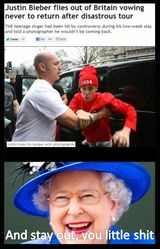 Justin Bieber Stay Out You Little Shit