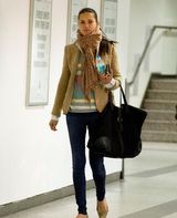 Adriana Lima At Airport Getting Stocked By Italian Guy