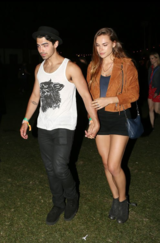 Joe Jonas and Blanda Eggenschwiler - Coachella Couple in Indio, CA