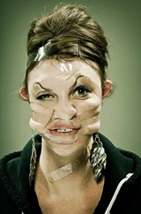 Scotch Tape My Face - Bride of Frankenstein?