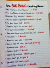 The Big Bang Theory Drinking Game
