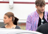 Ashton Kutcher Visits Mila Kunis on “Jupiter Ascending” Set