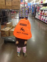 SHE SAID DADDY LOOK IT'S ORANGE HAT