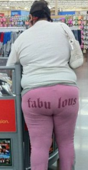 Sheer Black Leggings at Walmart Fashion Fail - Funny Pictures at Walmart