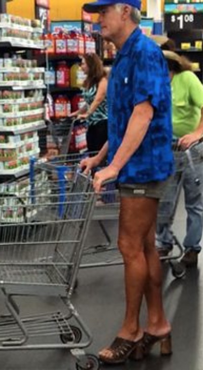 Bilderesultat for walmart men in high heels