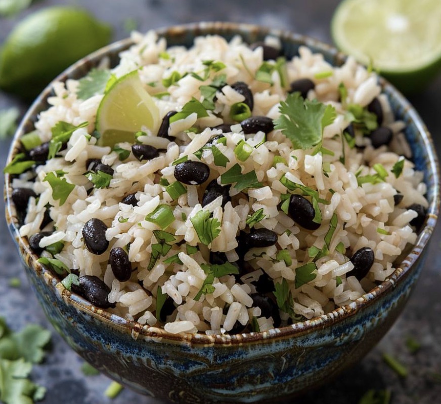 Cilantro Lime Black Bean Rice - Faxo