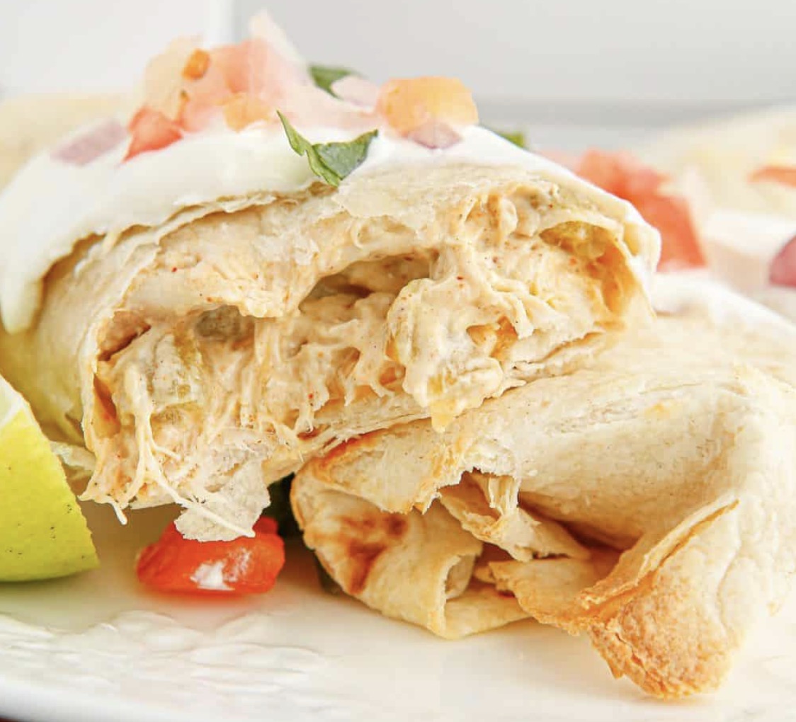 Air Fryer Chicken Chimichangas - Faxo