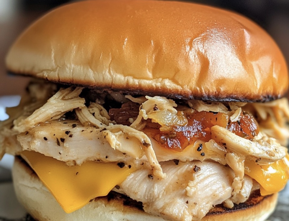 Slow Cooker Ranch Chicken Sandwiches - Faxo