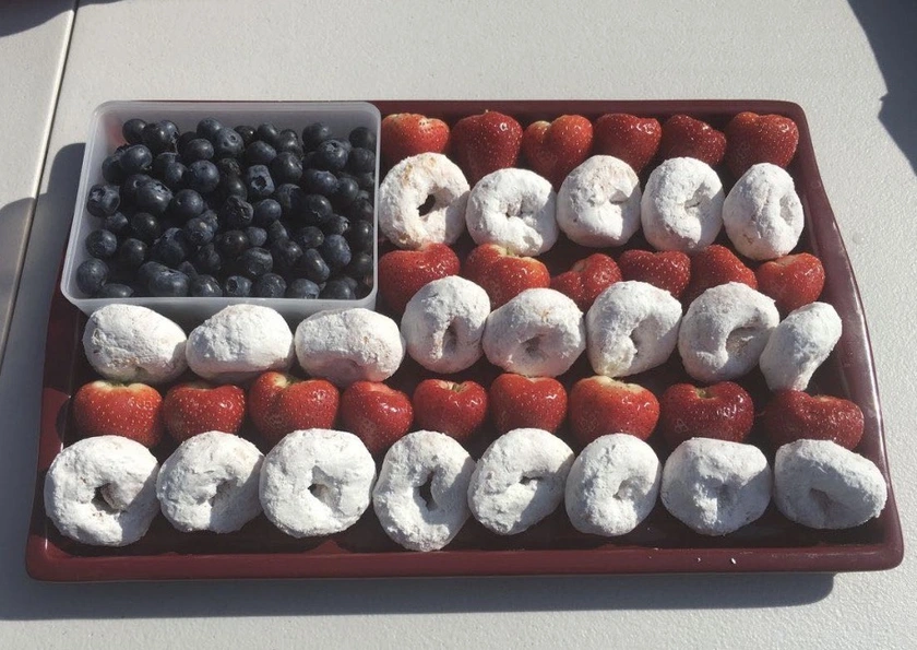 American Flag Dessert Platter