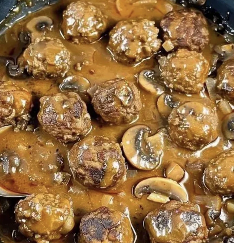 Gourmet Meatballs in a Rich Mushroom Sauce