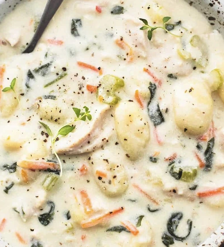 Copycat Olive Garden Chicken Gnocchi Soup
