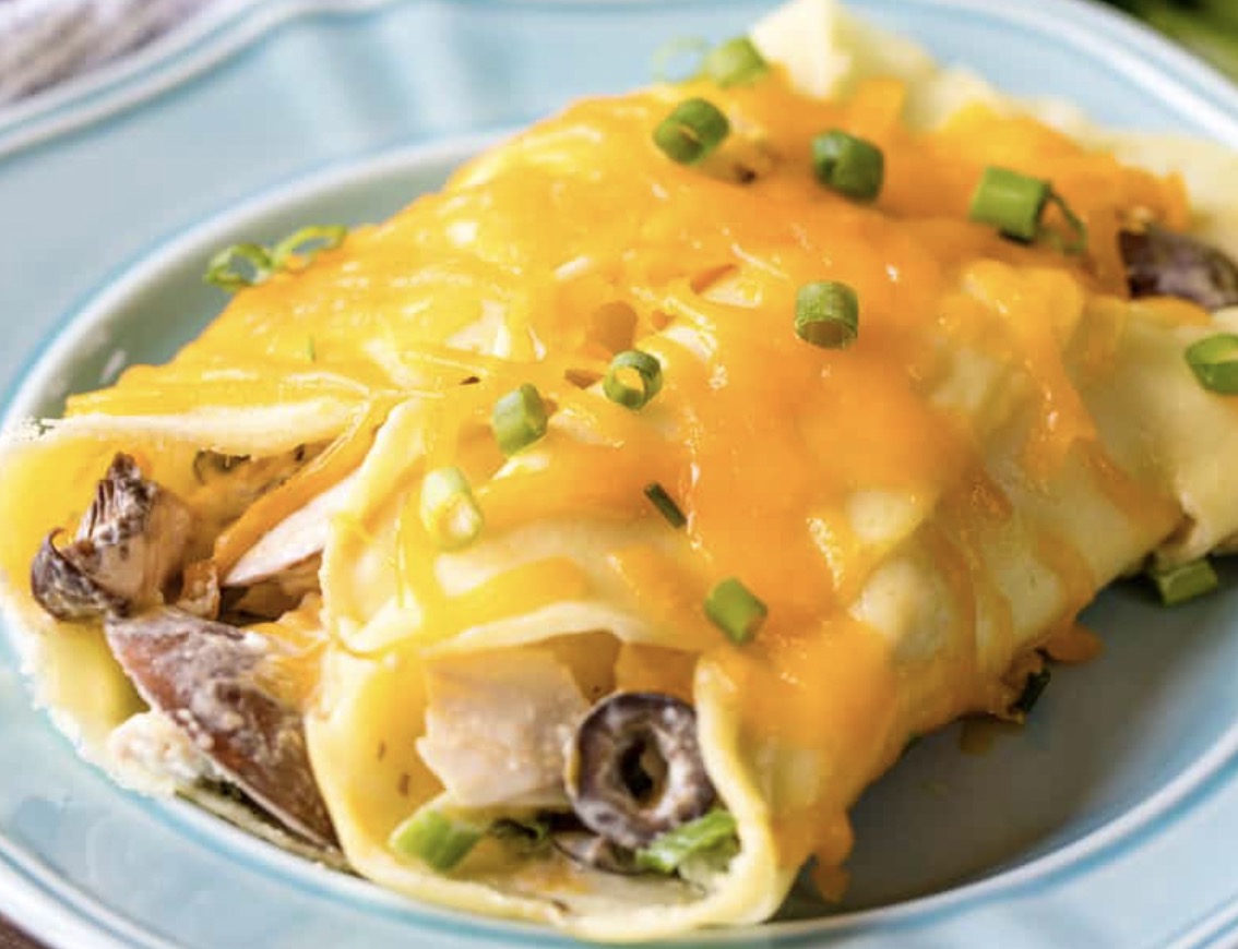 Cheesy Chicken Crepes - Faxo