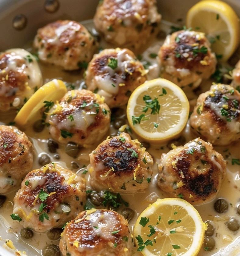 Chicken Piccata Meatballs