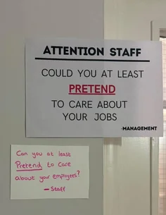 Attention Staff