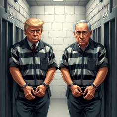 Shocking News Donald Trumph and Benjamin Netanyahu catching in jail...