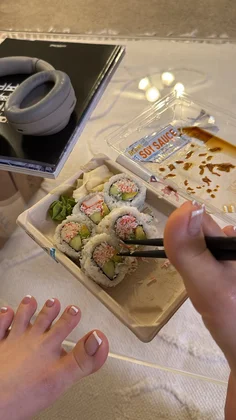 mmmmm grocery store sushi