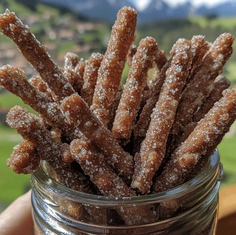 Sweet and Spicy Cinnamon Sugar Pretzel Sticks