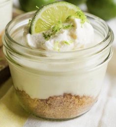 No-Bake Key Lime Cheesecake Parfait Dessert Cups