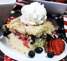 Blueberry Strawberry Buckle