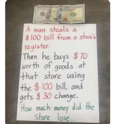How Much Money Did The Store Lose?