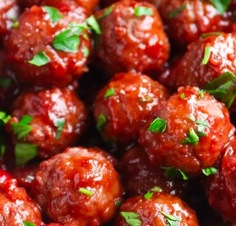 Cranberry Sauce Meatballs