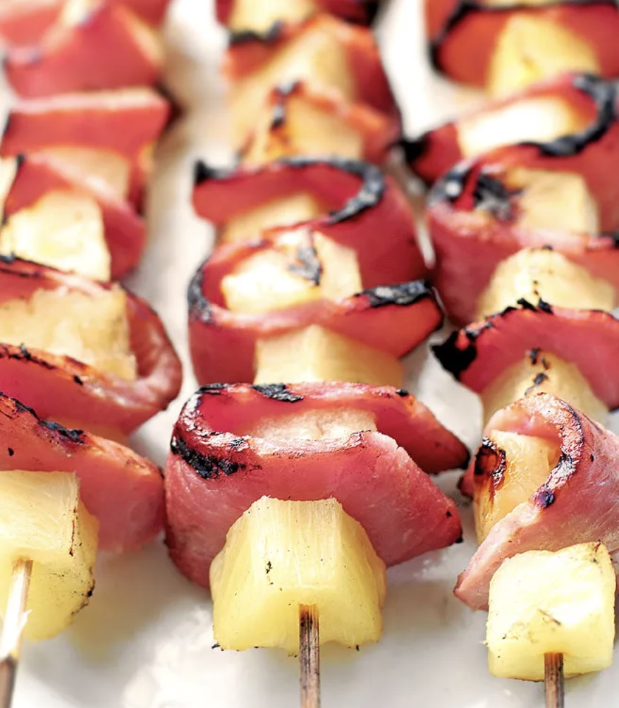 Glazed Ham and Pineapple Kebobs - Faxo