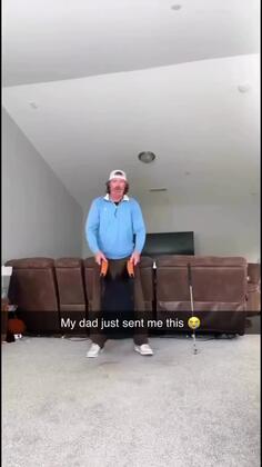 Dad Goes Golfing