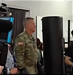 Back From Deployment Dad Surprises Son