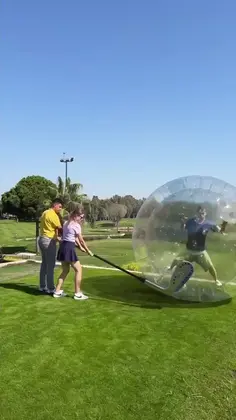 Golf With Huge Balls