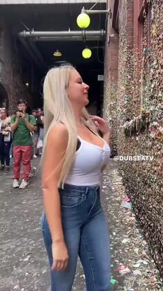 Grazing On Used Gum Wall