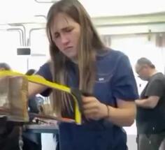 Girl Sawing - Fail