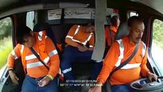 Guy Falls Asleep Driving
