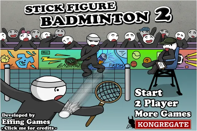 Stick Figure Badminton 2