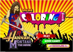 Hannah Montana The Movie Coloring