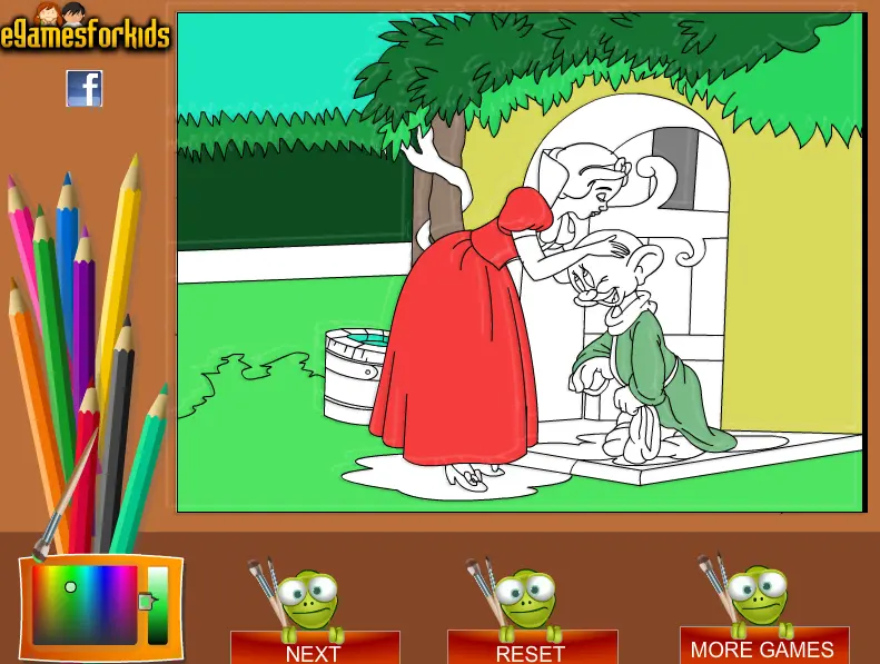Snow White Coloring Game