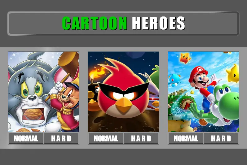 Cartoon Heroes Jigsaw Puzzle