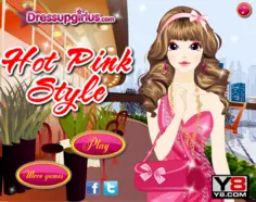Hot Pink Style Dress Up