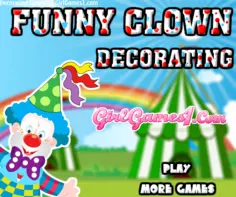 Funny Clown Decorating Dress Up