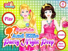 Barbie And Ellie Party Night Prep Dress Up
