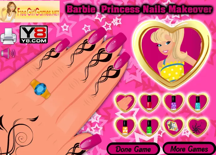 Barbie Princess Nails Makeover